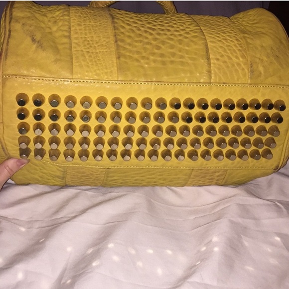 Alexander Wang Yellow Studded Leather Rocco Bag 🔥Hot Color🔥 - Picture 3 of 7